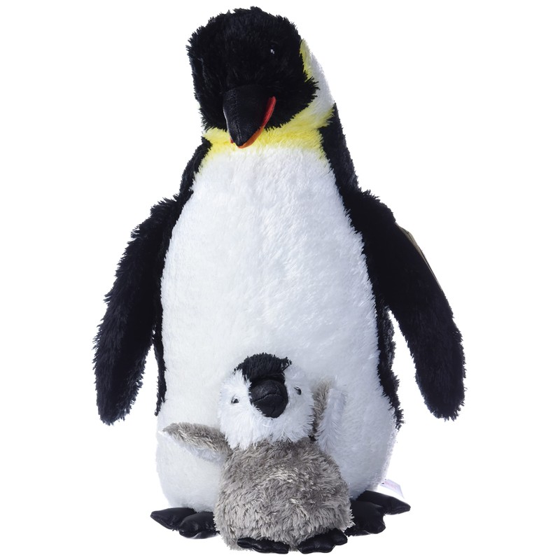 Aurora World Emperor Penguin With Baby, 12-Inches