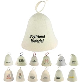 GMMH Sauna Hat Made of Wool Felt (SS20-011) Felt Cap Hat Felt Hat Cap for Sauna, Felt Sauna Cap for Men and Women