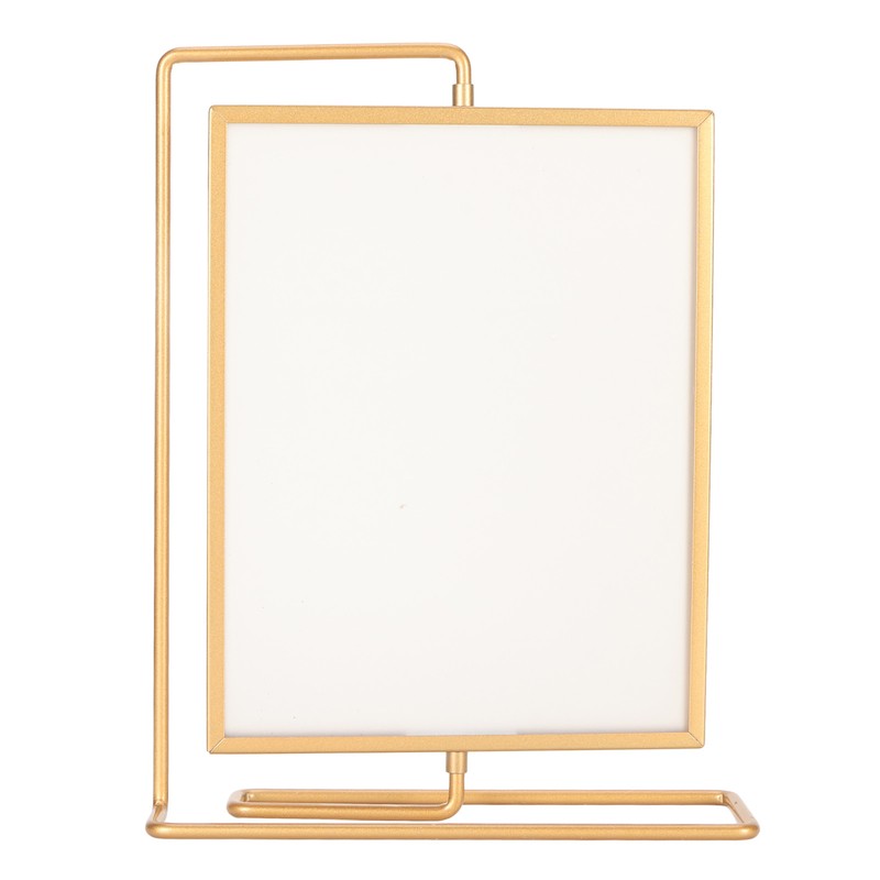 Y5578 Gold Metal Rotating Photo Frame Double Sided Rotating Floating