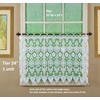 Today's Curtain Medallion Macramé Tier 24",White,35W x 24L