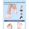 Jalopink Upgrade Silicone Toe Separators, Spacers Bunion Corrector for Women
