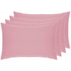 Belledorm 4 PACK Pink Pillowcases, 7 Year Guarantee, 200 Thread