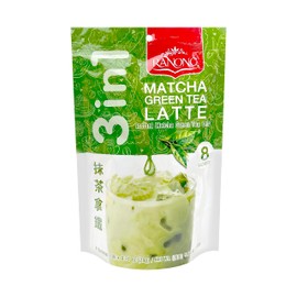 Ranong Tea, 3 in 1 Instant Matcha Green Tea Latte, net weight 160 g (Pack of 1 piece) / 8y KK