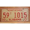 Vintage 1980 ALABAMA License Plate Antique Car Tag