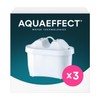 AQUAEFFECT MAX+ Water Filters 3 Pack - Compatible with BRITA
