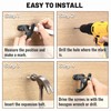 LOIUO Gun Rack Storage Wall Mount Rifles Shotgun Hooks Horizontal