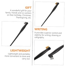 GANAZONO 2Pcs Resin Dip Pen Holders Removable Tips Inclined Rods for Calligraphy and Art Writing Oblique Pen Handles for Artists and Lettering