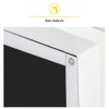 Eurohome 100% Blackout Skylight Roller Blind, No Drilling, Sun Protection,