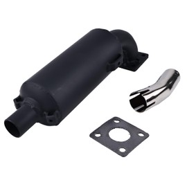 DVPARTS Muffler 15262-12110 and exhaust pipe 66711-54110 W/Gasket Compatible With Kubota B4200D B5100E B5100D Cub Cadet 782D 882 1512 1572 1772 1782 2182