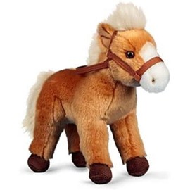 Animigos World of Nature 24cm Plush Horse with Bridle Soft Toy Mixed 37253