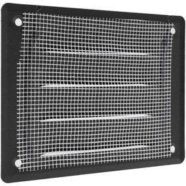 Vent Systems 5.5" x 4" Inch (Overall Dimensions) - Anthracite - Air Vent Cover - Metal Air Return Grill with Built-in Protection Mesh - HVAC Vent Duct Cover for Home Improvement