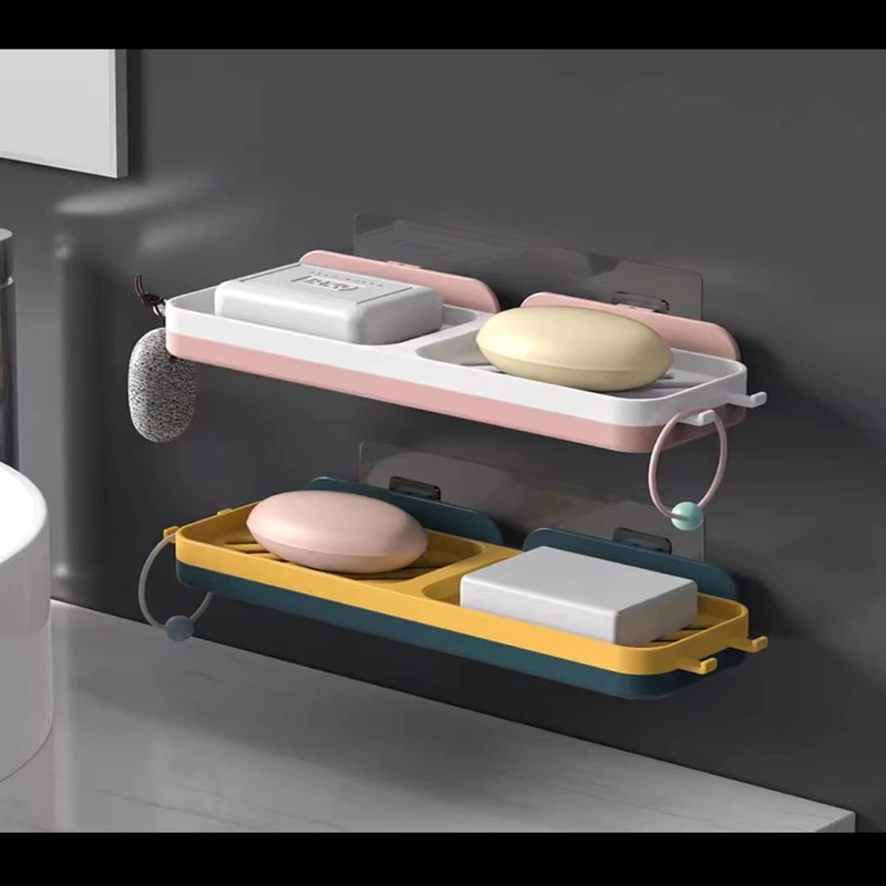 Soap Dish Tray, Container, Detachable Soap Container Box for Bathroom