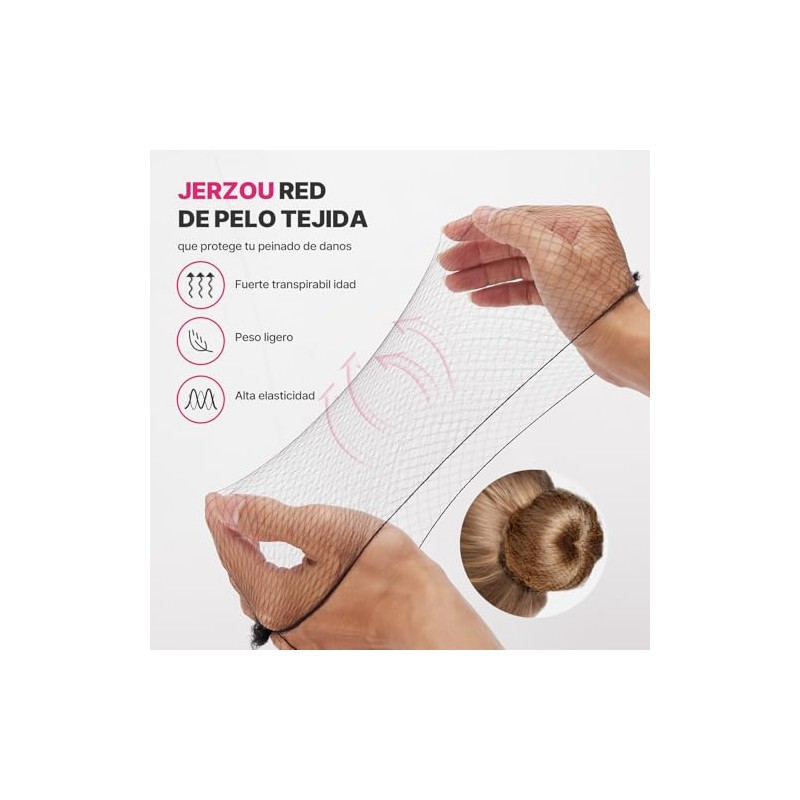 Red para Cabello 50 Piezas, Red de Pelo Tejida, Malla