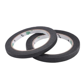KooingTech 2pcs Insulated Tape, 10mm 8mm Guitar Pickup Tape Cloth, Black Textured Paper Pickup Tape for Guitar Pickup Replacement Parts