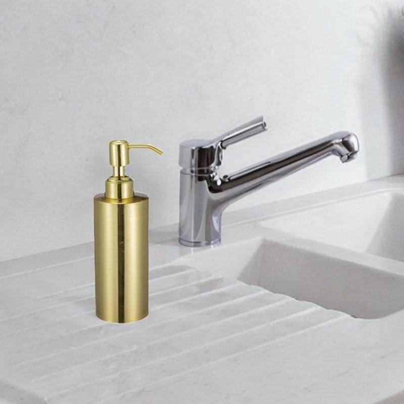 Fenteer 260ml Gold Soap Dispenser Hand Soap Dispenser for Kitchen