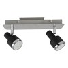AA Warehousing 2-Light LED Track Light in Matte Black, Chrome,