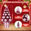 ShinyRelief 7 Inch Mini Christmas Trees Christmas Ball Tree Decorations