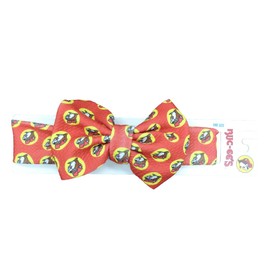 Buc-ee's Elastic Headband Bowties and Hair Scrunchies - Girl- Women - Hair Ties - Beaver - Assortment - Newborn - Toddler - Infant - Beaver (Red)