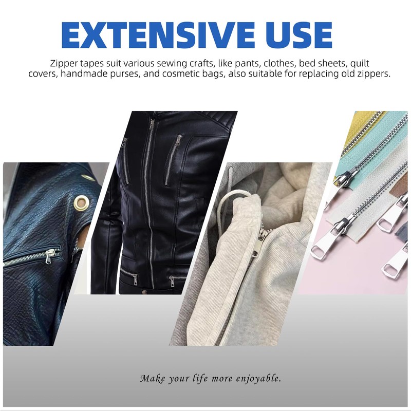Glarks 85pcs #3#5#8 Zip Repair Kits Includes Metal Zipper U