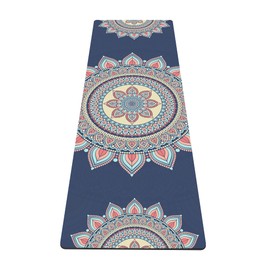 nuveti Yoga Mat Print Extra Thick TPE Non Slip Fitness Exercise Mat with Carrying Bag, 72"x24" Extra Thick 6MM Exercise & Workout Mat for Yoga, Pilates Fitness and Floor Exercises