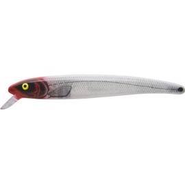 Bomber Lures BSW17AXSI04 Magnum Long A Bait, 7", 1.5 oz, Silver Flash/Red Head