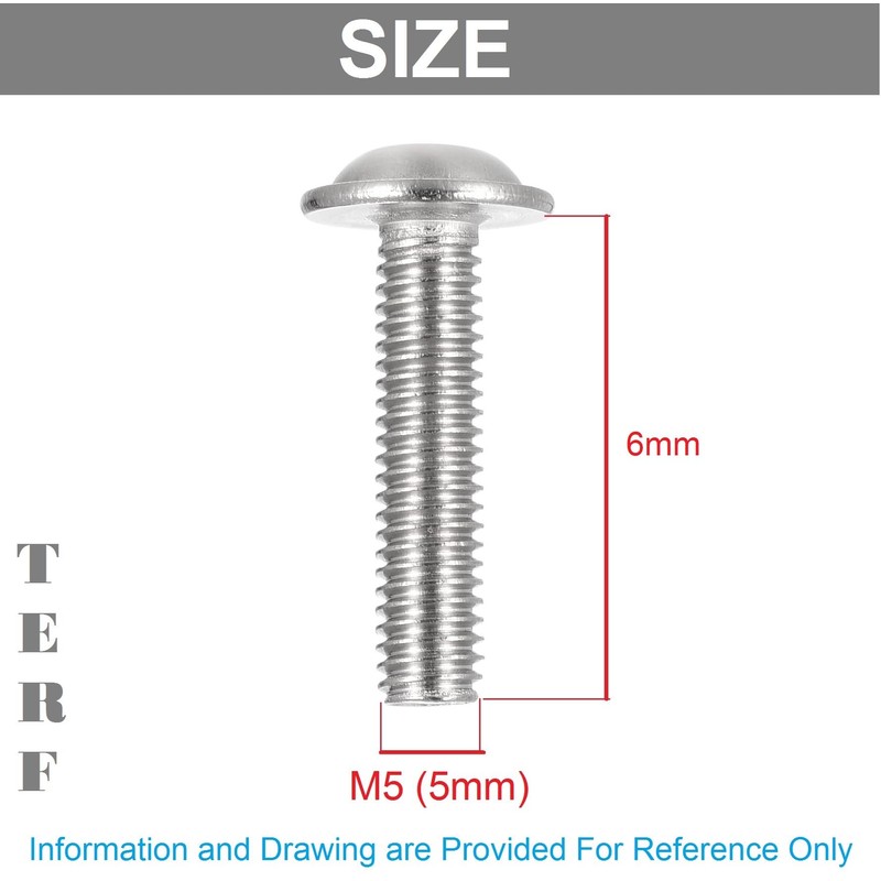 TERF® M5 X 6mm Flange Hex Socket Cap Button Head