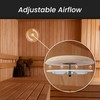 Repa Market ø4" Inch Wooden Air Diffuser - Adjustable Black