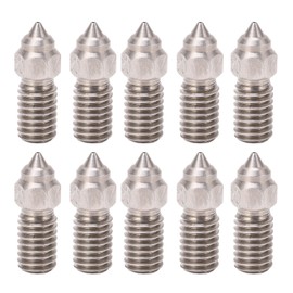 10pcs Stainless Steel High Flow Nozzle Kit High Temperature 0.4mm 3D Printer Nozzles for Neptune 4 Pro
