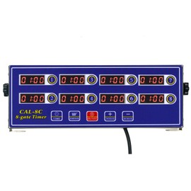 Li Bai Kitchen Cooking Timer 8 Channels Digital LED Alarm Reminder Clock Commercial Restaurant Home Loud Adjustable Clear Display Stainless Steel