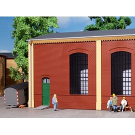 Auhagen 80502 Walls 2325B Red Industrial Windows E Modelling Kit