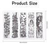 GLOBLELAND Fairytale Bookmarks Clear Stamps Mermaid Bookmarks Labels Clear Silicone