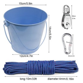 FUQUN Treehouse Accessories for Kids,Pulley with Bucket Cable, Kids Playhouse...