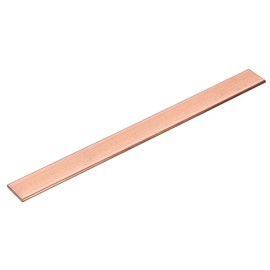 sourcing map Copper Flat Bar, 3/16" Thickness x 1" Width x 10" Length Copper Bus Bar Stock Plate Mill for Electrical (5mm x 25mm x 250mm)