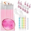 Nail Art Tools Set, 15 Pcs Nail Art Brushes, 5