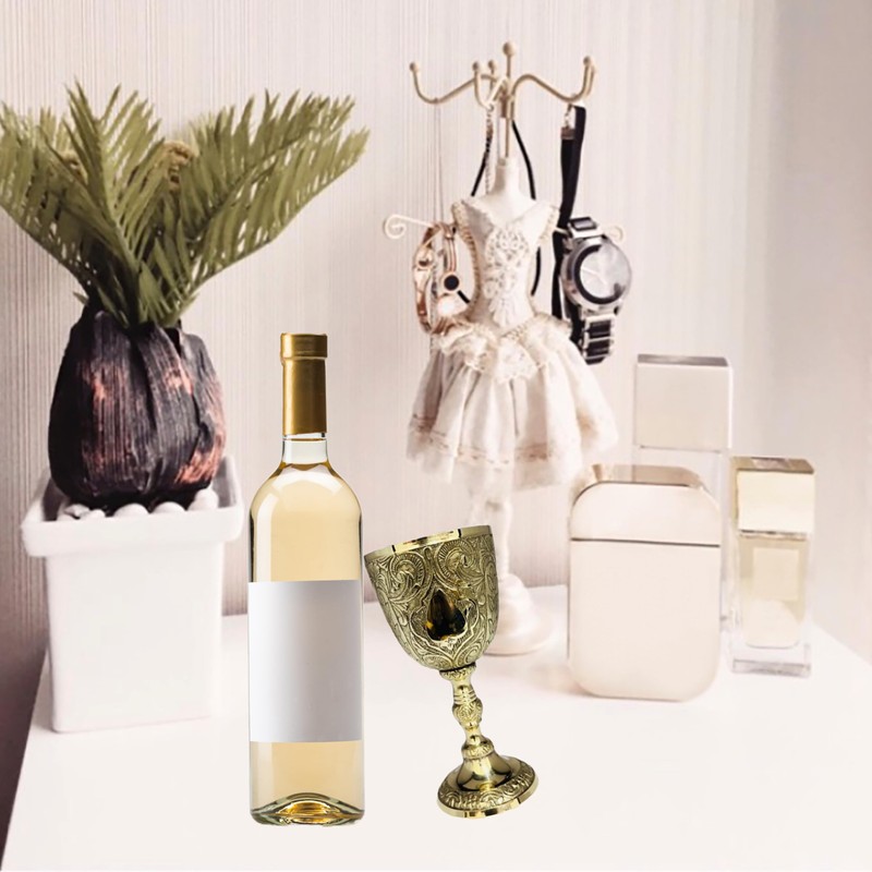 Morcomart - Copa de cáliz de latón de estilo antiguo,