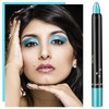 Jutqut Eyeshadow Pen Blue, Shimmer Eyeshadow Eyeliner Stick, Crayon Pearlescent