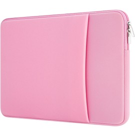 MicaYoung 13 Inch Laptop Sleeve Case with Pocket Compatible with New MacBook Pro 13 M2/M1 A2338 A2251 A2289 A2159 A1989 A1706 A1708/New MacBook Air 13 M2 A2681/M1 A1932 A2179 A2337, Pink