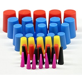 DUSCOKE 42PCS Silicone Tapered Plugs Assortment Kit, 8 Sizes High-Temp Resistant Rubber Stoppers 1/16" to 5/8" for Masking Off Hole Plugs During Media Blasting, Powder Coating, Paint, Spray (42PCS)