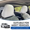 lekiliky 2PCS Car Headrest Covers, Waterproof Leather Scratch-resistant Reusable Elastic