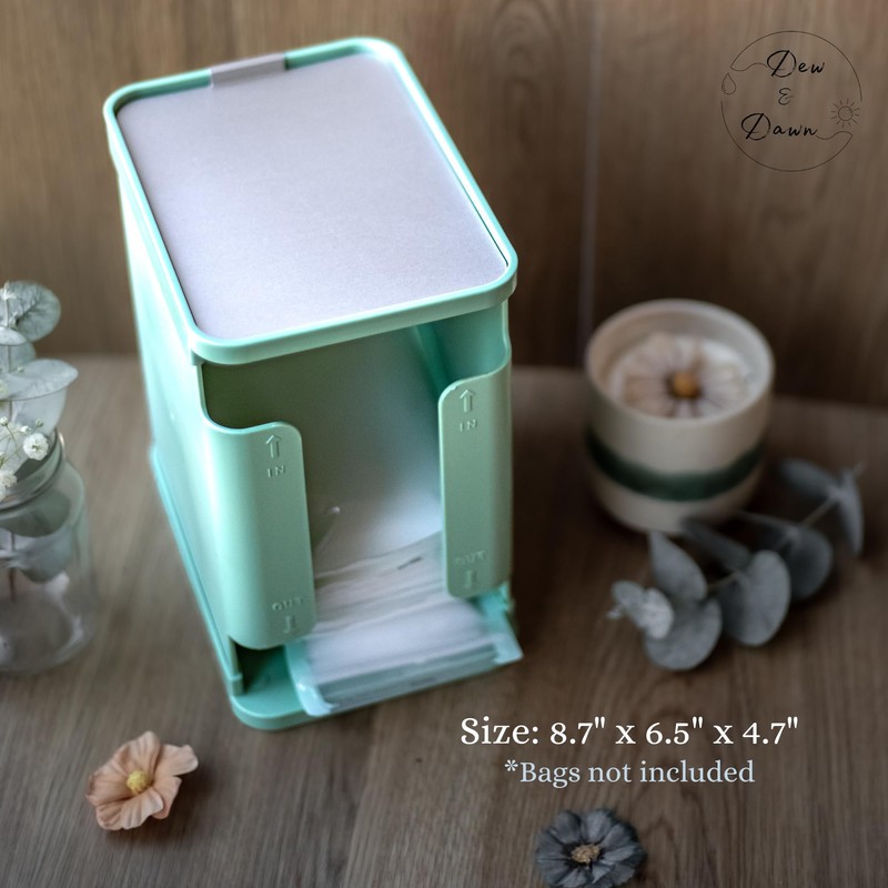 Breastmilk Freezer Organizer-Sage Green Storage Tower w/ Metal Freeze Tray,