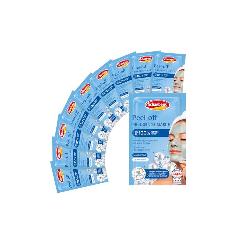 Schaebens Peel-Off Mask, 10 Bags of 15 ml
