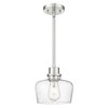Emak 8 Inch Pendant Lights Kitchen Island, Modern Brushed Nickel
