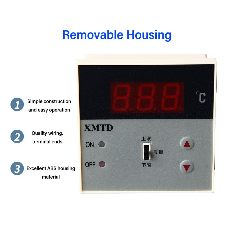 Digital Temperature Controller Precise Control Upper Lower Limit Alarm Intelligent