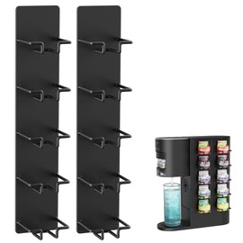 Flavor Pods Holder for Ninja Thirsti, 5-Tier Organizer Holds 10 Flavored Water Drops, Storage Rack for Ninja Thirsties Drink System Soda Machine Syrup Holder Accessories 2 Pack