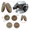 Sharpener with Grinding Blade, 2 Sanding Discs, Compatible with RGV,