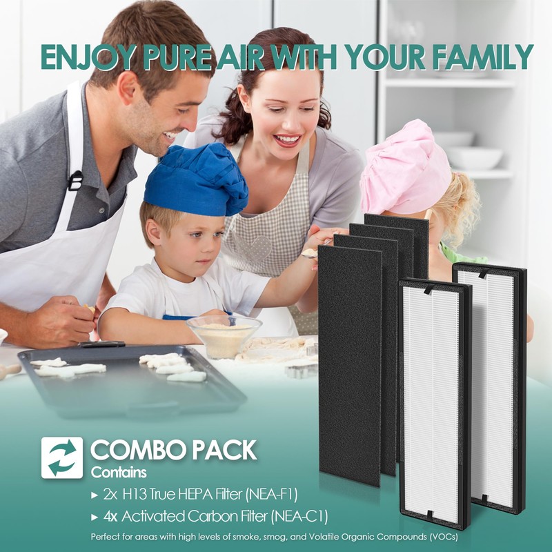 NEA-F1 H13 True HEPA Filter Replacement Compatible with Toshiba Air