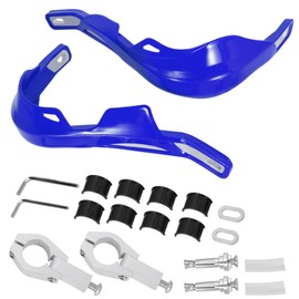 RUTU Motorcycle 22 mm 7/8 Inch Universal Hand Guards for Off Road Dirt Pit Bike Enduro Motocross ATV YZ450F YZ125 YZ250F CRF150F CRF450R KX250F CRF250L KLR650 LTZ400 TTR125 (Blue)