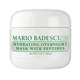 Mario Badescu mascarilla hidratante de noche con péptidos para todo tipo de piel  Mascarilla para dormir antienvejecimiento que hidrata  Formulado... 