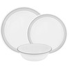 Corelle Mystic Gray Chip and Break Resistant Dinner Set for