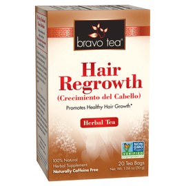 Bravo Tea Hair Regrowth Herbal Tea Caffeine Free, 20 Tea Bags